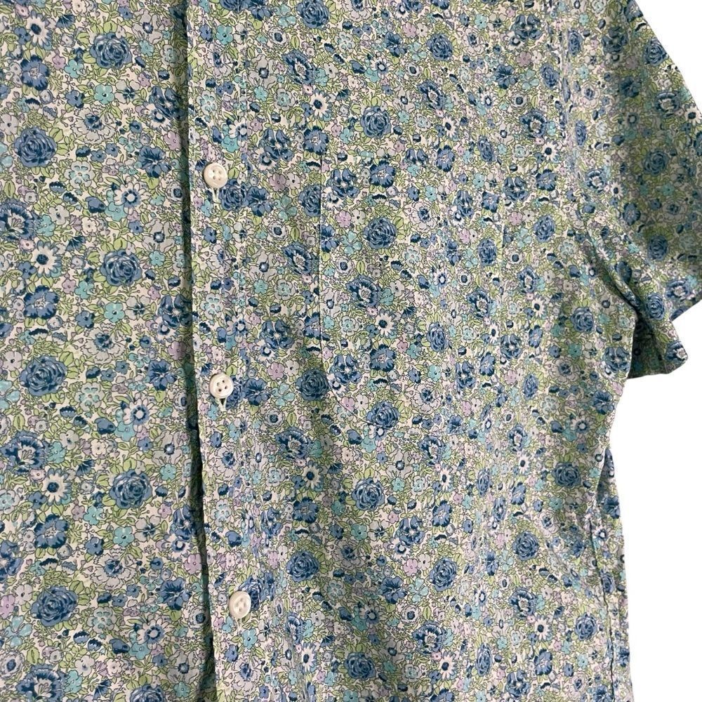 J Crew Men's Short-Sleeve Shirt in Liberty Fabrics Danjo Floral - Picture 6 of 8